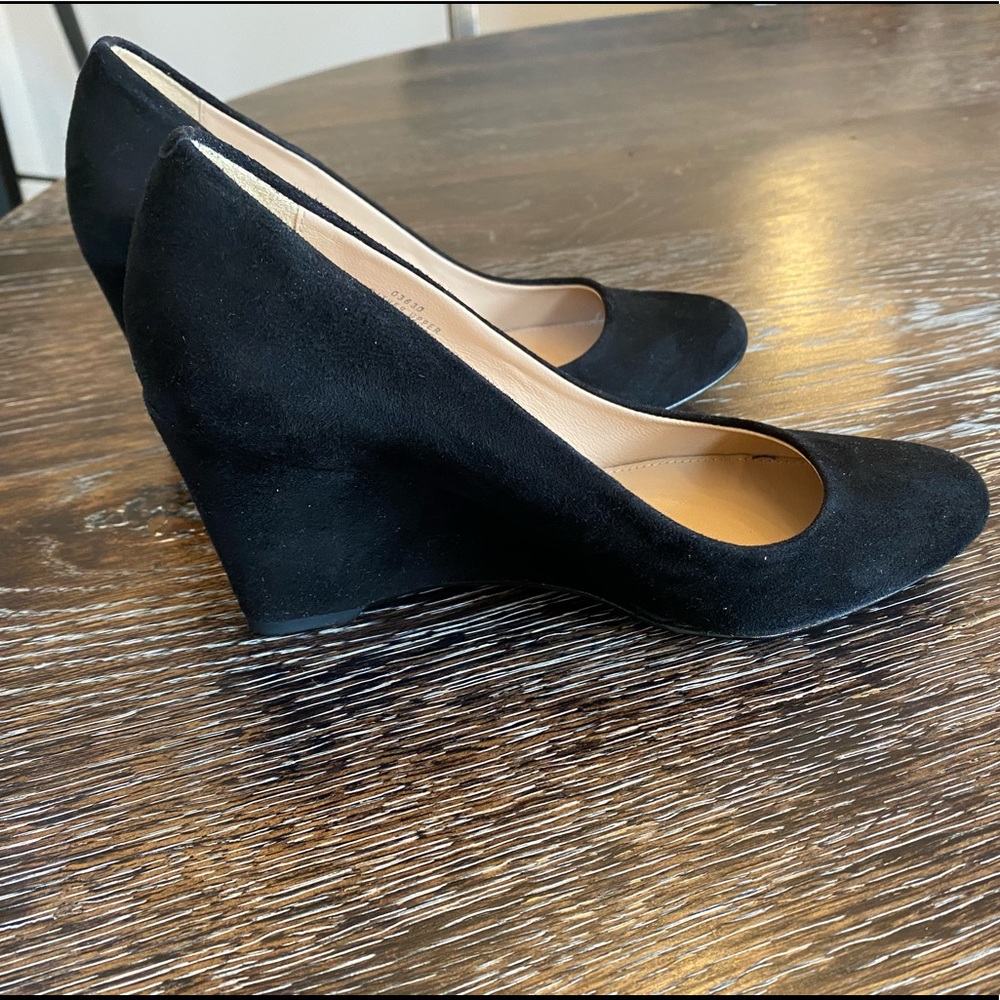 NWOT JCrew Wedge Suede Heels
